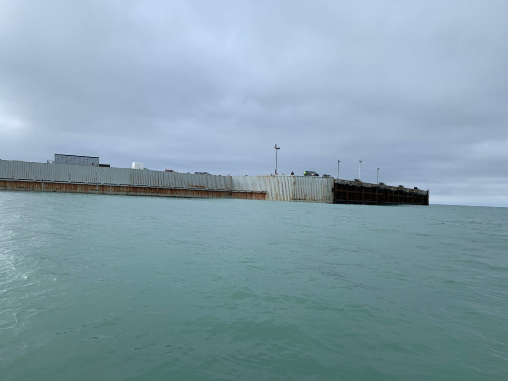 Pier at Navy Air Station in Alaska