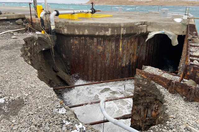 Facility structure at Navy Air Station in Alaska